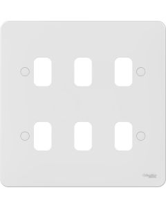 Lisse - white moulded - grid plate - 6 modules