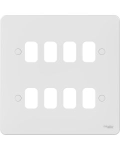 Lisse - white moulded - grid plate - 8 modules