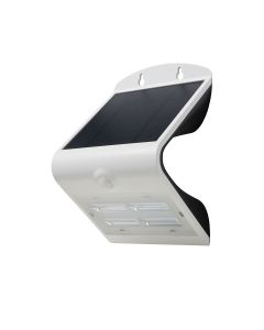 SOL 3.2W Solar LED Wall light with PIR IP65 Black 4000K