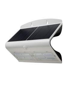 SOL 6.8W Solar LED Wall light with PIR IP65 White 4000K