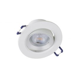 DEXTER 6W Directional Dimmable LED Downlight, IP20, 3000K, white